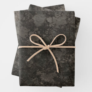 Feuille De Papier Cadeau Pierre rugueuse d'Halloween