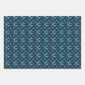 Feuille De Papier Cadeau Pierres précieuses bleues (Devant 2)