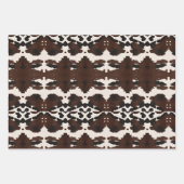 Feuille De Papier Cadeau Pierres Turquoise Fleur sauvage de Boho Western Ru (Devant 2)