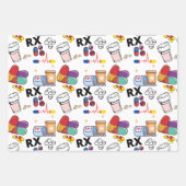 Feuille De Papier Cadeau Pills Capsule Medicine Pharmacist Med Student Gift (Devant)
