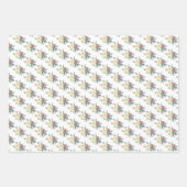 Feuille De Papier Cadeau Pin floral de Noël (Devant 3)