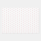 Feuille De Papier Cadeau Pin Pois Rouge, Blanc Et Noir (Devant 2)