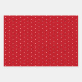 Feuille De Papier Cadeau Pin Pois Rouge, Blanc Et Noir (Devant)