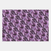 Feuille De Papier Cadeau Pinceau noir violet (Devant 2)