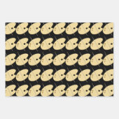 Feuille De Papier Cadeau Pinceaux et palette d'artistes (Devant 3)