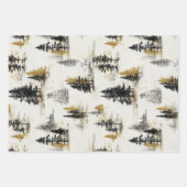 Feuille De Papier Cadeau Pine trees scenery landscape (Devant 3)