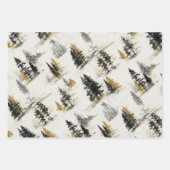 Feuille De Papier Cadeau Pine trees scenery landscape (Devant 2)