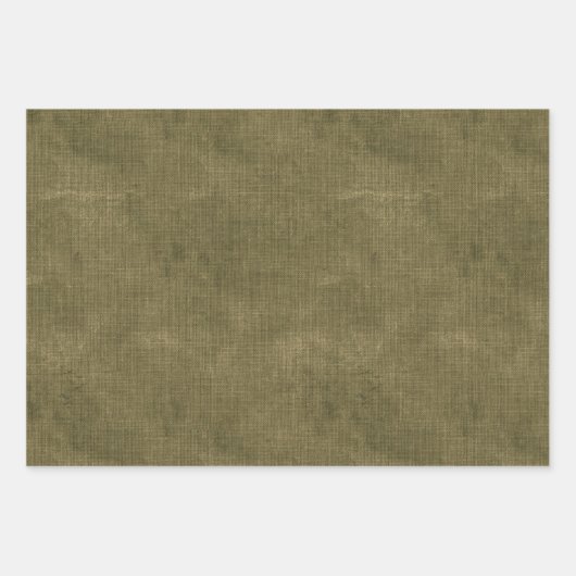 Feuille De Papier Cadeau Pine vert Olive (Devant 2)