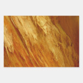 Feuille De Papier Cadeau Pine Wood II Faux Texture en bois (Devant 2)