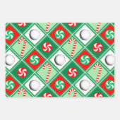 Feuille De Papier Cadeau Ping Pong Noël (Devant 2)