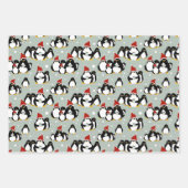 Feuille De Papier Cadeau Pingouin (Devant)