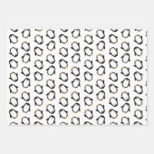 Feuille De Papier Cadeau Pingouins pour bébés Anniversaire ou Noël (Devant 3)