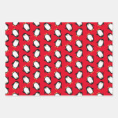 Feuille De Papier Cadeau Pingouins pour bébés Anniversaire ou Noël (Devant 2)