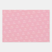 Feuille De Papier Cadeau Pink Bow Party - Coquette Bow thème d'anniversaire (Devant 3)