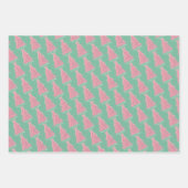 Feuille De Papier Cadeau Pink Bow Pink Christmas Tree (Devant 3)