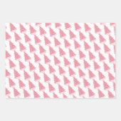 Feuille De Papier Cadeau Pink Bow Pink Christmas Tree (Devant)