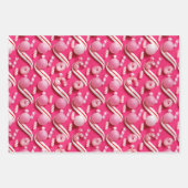 Feuille De Papier Cadeau Pink brillant et Pepperment Candy Lane (Devant 2)