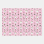 Feuille De Papier Cadeau Pink Christmas (Devant 2)
