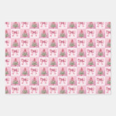 Feuille De Papier Cadeau Pink Christmas (Devant)