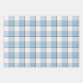 Feuille De Papier Cadeau Pink Cloud and Blue Lagoon Plaid (Devant 2)
