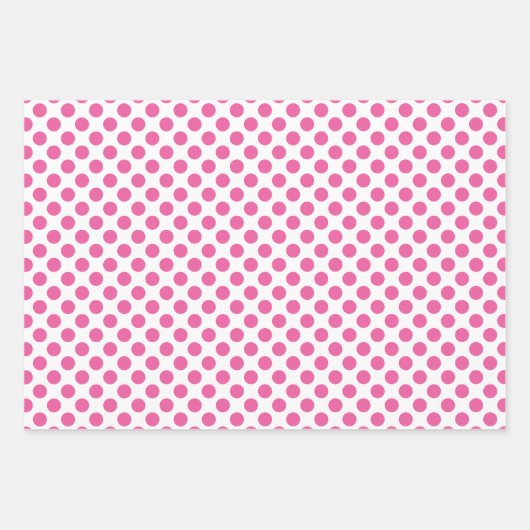 Feuille De Papier Cadeau Pink Daisy Floral Stripes Polka Dot (Devant 3)