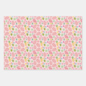Feuille De Papier Cadeau Pink esthétique Printemps Pâques thème (Devant)