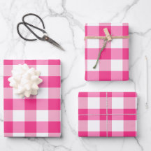 Pink et blanc En vichy vérifier Plaid
