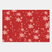 Feuille De Papier Cadeau Pink Gold Jaune Or Silver Flakes Rouge (Devant)
