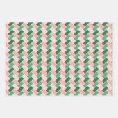 Feuille De Papier Cadeau Pink Green Wrapping Paper Gift Wrap (Devant 2)