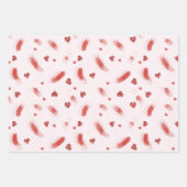 Feuille De Papier Cadeau Pink Hearts Strawberry Cupcake   (Devant 3)