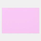 Feuille De Papier Cadeau Pink Lace & White Floral Lattice Pattern (Devant 2)