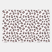 Feuille De Papier Cadeau Pink Modern Leopard Pattern (Devant)