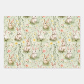 Feuille De Papier Cadeau Pink Yellow Tulip Flowers Easter (Devant 3)