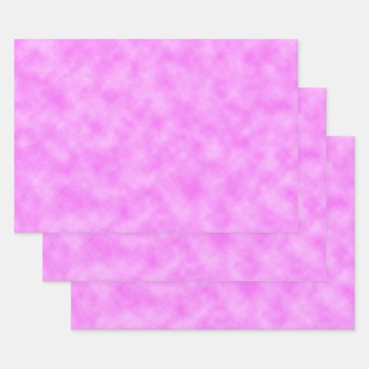 Feuille De Papier Cadeau Pinkish Purple Created Clouds Abstract Art Design (Lot)