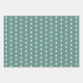 Feuille De Papier Cadeau Pins esquissés Coordination des vacances (Devant 2)