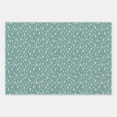 Feuille De Papier Cadeau Pins esquissés Coordination des vacances (Devant)