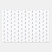 Feuille De Papier Cadeau Pins esquissés Coordination des vacances (Devant 3)