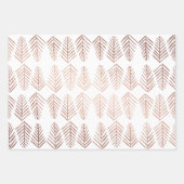 Feuille De Papier Cadeau Pins métalliques - cuivre (Devant)