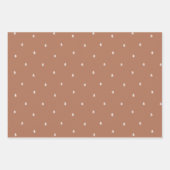 Feuille De Papier Cadeau Pins Scandinaves Rustiques Minimalistes (Devant 2)