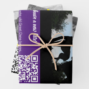 Feuille De Papier Cadeau Piratage de l'emballage : Puppy selling promotionn