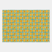 Feuille De Papier Cadeau Pirate Party avec ours, rayures et trésor (Devant 3)