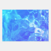 Feuille De Papier Cadeau Piscine aquatique Amusement | Bleu | Filtres | (Devant 3)