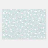 Feuille De Papier Cadeau Pitbull Confetti - aqua ment, rose, violet pastels (Devant 2)