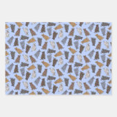 Feuille De Papier Cadeau Pitbull Holiday Confetti - rouge, bleu, vert  (Devant)