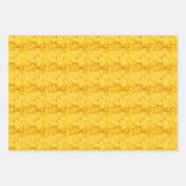 Feuille De Papier Cadeau Pixelisé jaune (Devant 2)