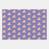 Feuille De Papier Cadeau Pizza au fromage Pepperoni Tranches de viande à la (Devant)