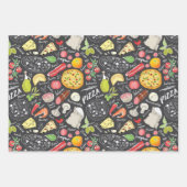 Feuille De Papier Cadeau pizza cool carrelée (Devant)