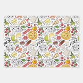 Feuille De Papier Cadeau pizza cool carrelée (Devant)