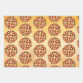 Feuille De Papier Cadeau Pizza Fun (Devant 3)