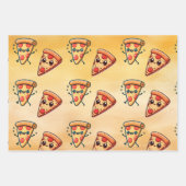 Feuille De Papier Cadeau Pizza Fun (Devant)